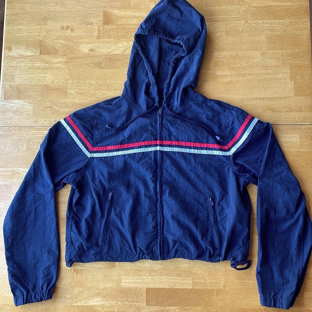 J. Galt Cropped Wind Breaker Jacket (Size Small) FREE SHIPPING